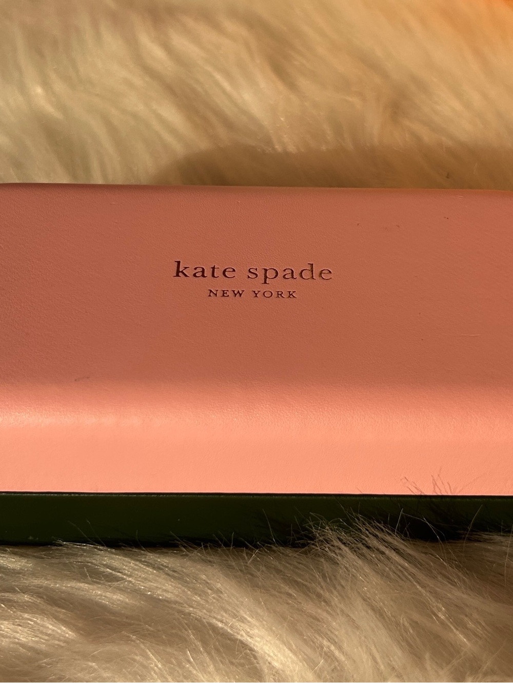 kate spade Pink and Black Eyeglass Case